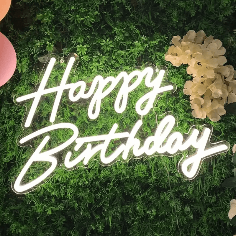 Happy Birthday Neon Sign