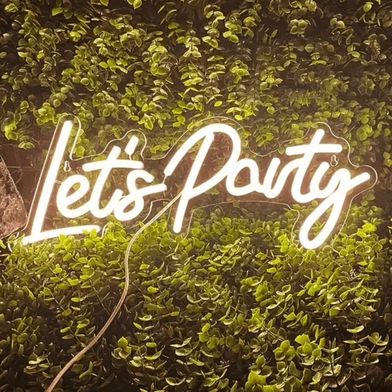 Let's Party Neon Sign
