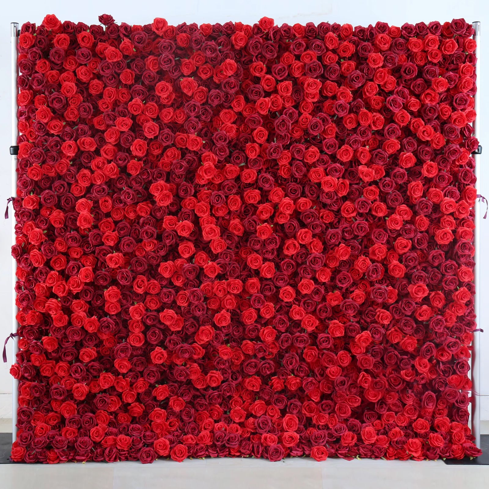 Red Rose Flower Backdrop Wall
