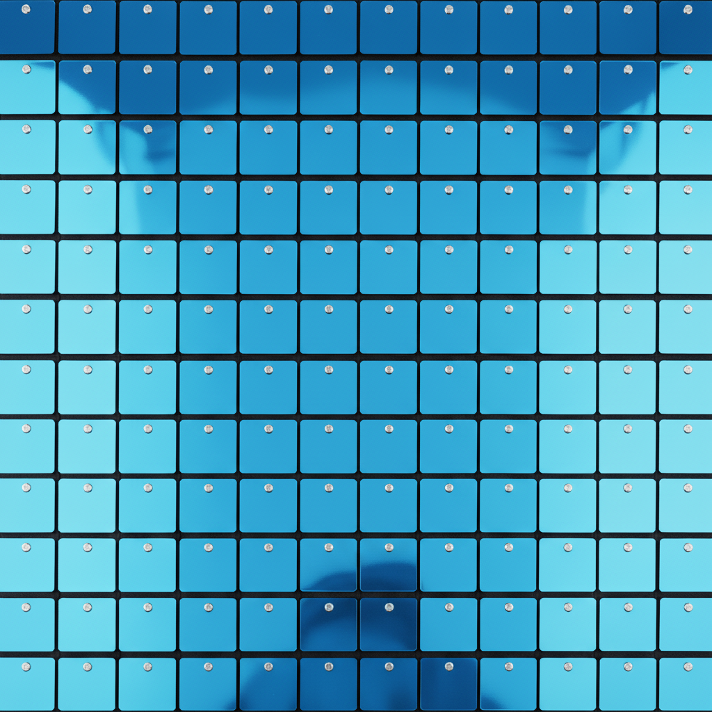 Blue Sequin Shimmer Wall