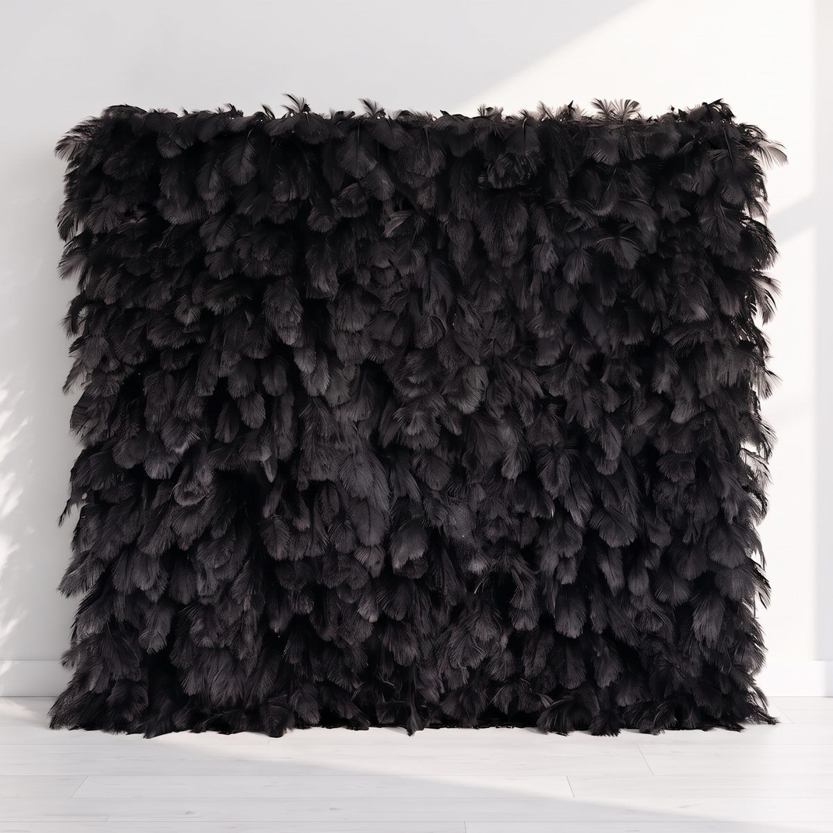 Black Feather Backdrop Wall, another view