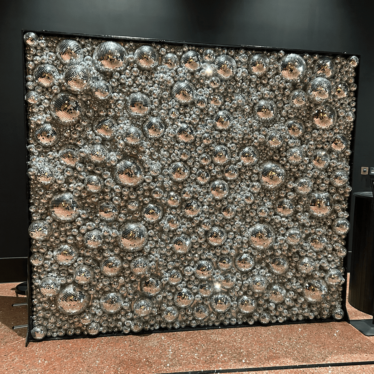 Disco Ball Wall Backdrop, another view