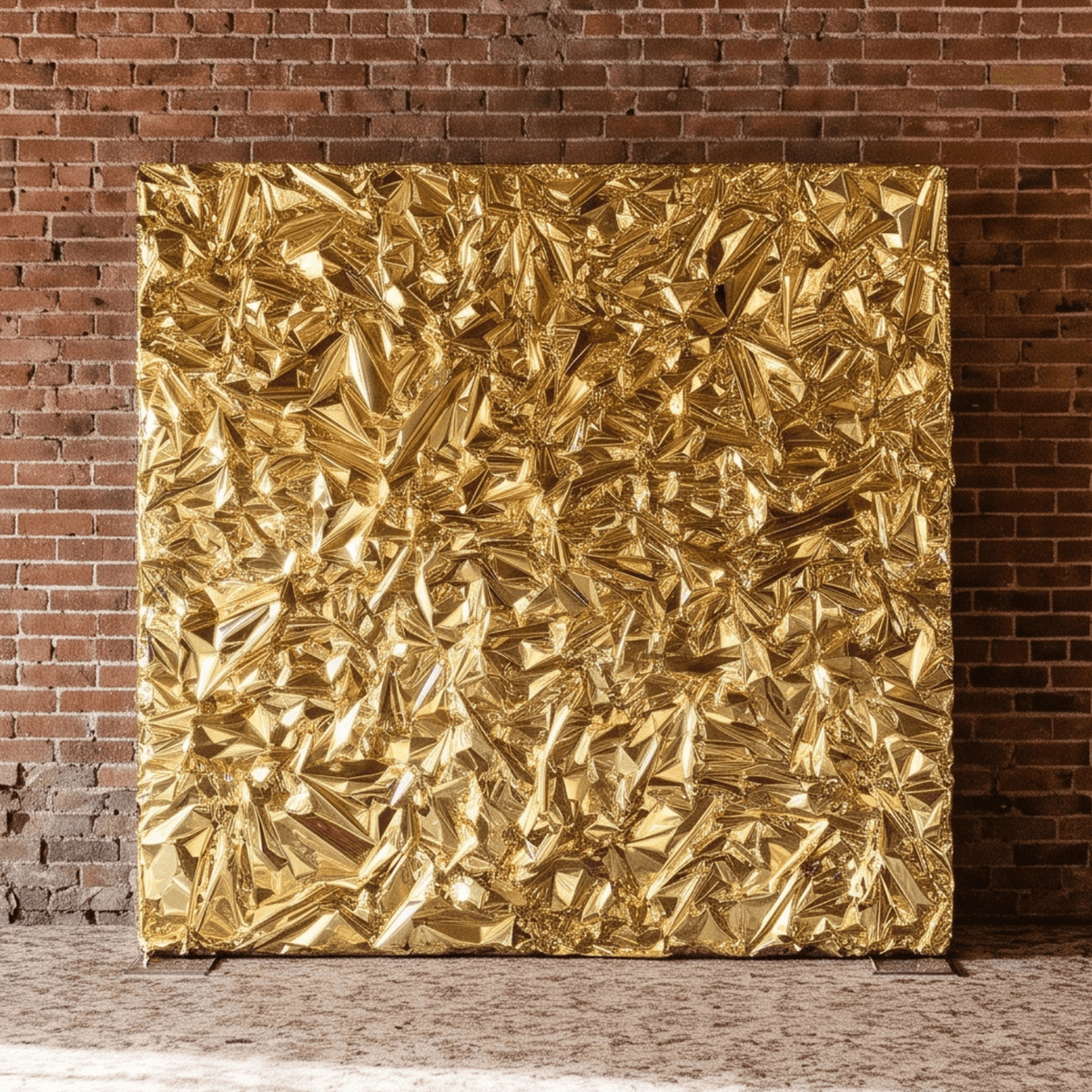 Gold Metallic Foil Shimmer Backdrop Wall