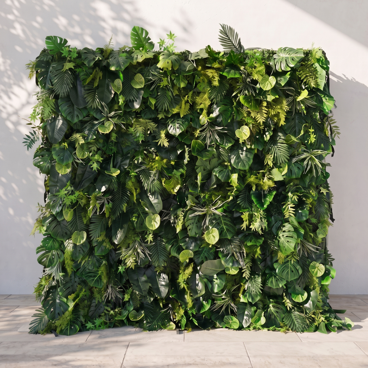 Green Foliage Flower Backdrop Wall, another view