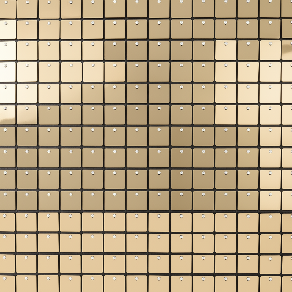 Champagne Gold Sequin Shimmer Wall