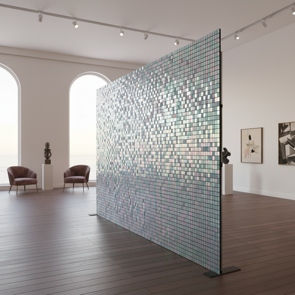 Pearlescent Sequin Shimmer Wall