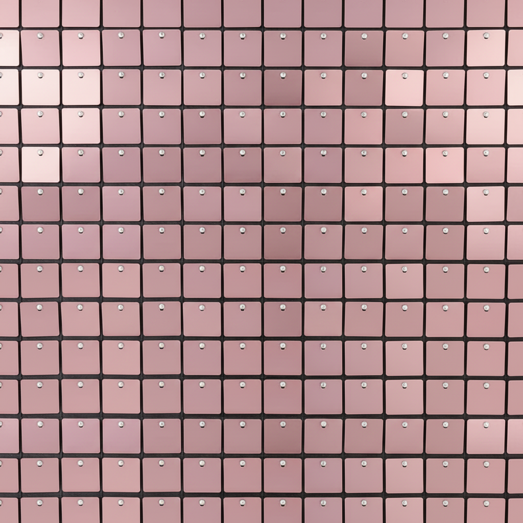 Rose Gold Sequin Shimmer Wall